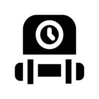 exercise time solid icon. icon for your website, mobile, presentation, and logo design. vector