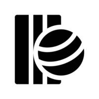 pilates ball solid icon. icon for your website, mobile, presentation, and logo design. vector