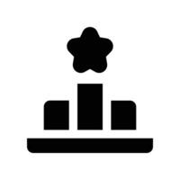 podium solid icon. icon for your website, mobile, presentation, and logo design. vector