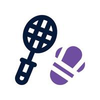 badminton dual tone icon. icon for your website, mobile, presentation, and logo design. vector