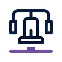 chest press dual tone icon. icon for your website, mobile, presentation, and logo design. vector