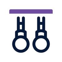 rings dual tone icon. icon for your website, mobile, presentation, and logo design. vector