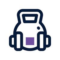 weights dual tone icon. icon for your website, mobile, presentation, and logo design. vector