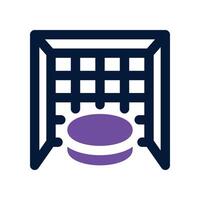 hockey goal dual tone icon. icon for your website, mobile, presentation, and logo design. vector