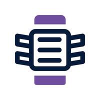 knee pad dual tone icon. icon for your website, mobile, presentation, and logo design. vector