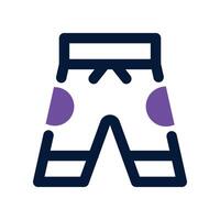 short pant dual tone icon. icon for your website, mobile, presentation, and logo design. vector
