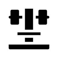 gym machine solid icon. icon for your website, mobile, presentation, and logo design. vector