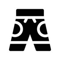 short pant solid icon. icon for your website, mobile, presentation, and logo design. vector