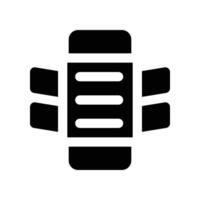 knee pad solid icon. icon for your website, mobile, presentation, and logo design. vector