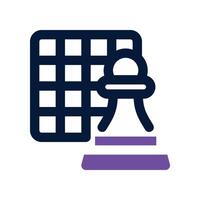 chess dual tone icon. icon for your website, mobile, presentation, and logo design. vector