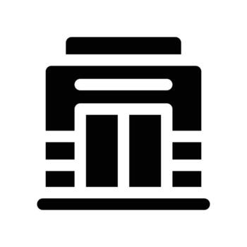 ascensor sólido icono vector