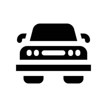 car solid icon vector
