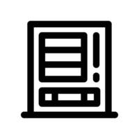 vending machine line icon vector