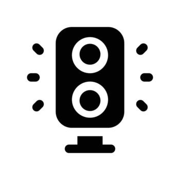 traffic light solid icon vector