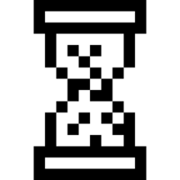 hourglass Cursor pixel icon. hourglass 8 bit icon. mouse cursor computer png