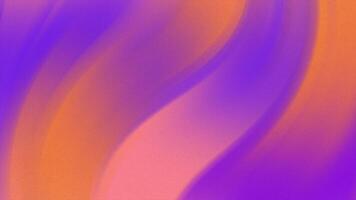 Purple and orange gradient background with grainy texture. Suitable for abstract designs, website backgrounds, social media templates, or artistic projects. video