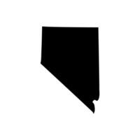 Nevada map on white background. vector