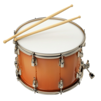 a drum two sticks on transparent background. png