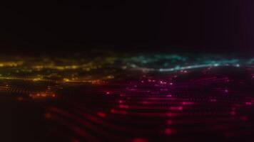 Vibrant Gradient Digital Particle Wave Background video