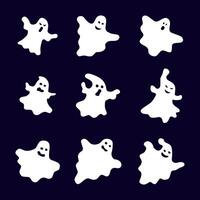 Ghost characters pattern vector
