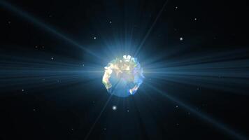 Cosmic Lights Background Digital Rendering video