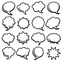 speech bubbles background vector
