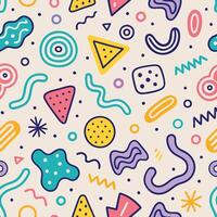 seamless pattern with colorful retro style retro retro style retro retro retro retro retro retro retro retro vector