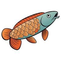 Minimalist Fish Design for Menus vector