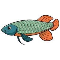 Simple Fish Silhouette in Design vector