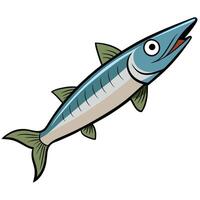 Flat Fish Icon in Format on White Background vector