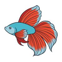 Clean White Background with Tuna Fish vector