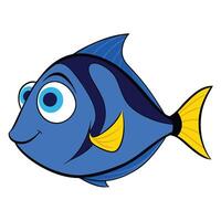 Elegant Fish Outline Drawing for Restaurant Graphics vector