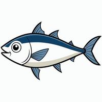 Line Fish Illustration for Menu Graphics vector