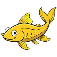 Clean and Minimalist Fish Design for Digital Use vector