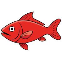 Simple Fish Icon for Restaurant Menu Design vector