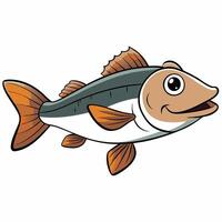 Clean Fish Icon Illustration for Digital Branding vector