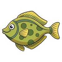 Flounder Fish Design for Marine Conservation Programs vector