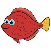Flounder Fish Icon for Sustainable Ocean Projects vector