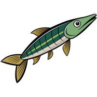 Gar Fish Design for Aquatic Research Publications vector