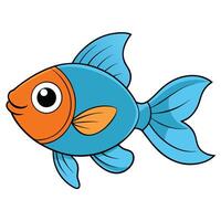 Goldfish Art for Underwater Theme Projects vector