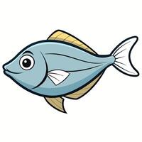 Haddock Fish Icon for Marine Life Projects vector