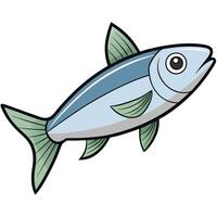 Herring Fish Drawing for Aquatic Environmental Projects vector