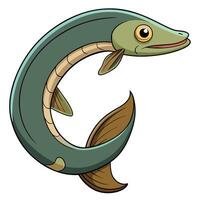 Lamprey for River Ecosystem Concept vector