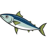 Mackerel Fish Sketch Design for Cooking vector