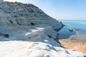 Sicily, Italy-May 11, 2022-The Scala dei Turchi in Sicily photo