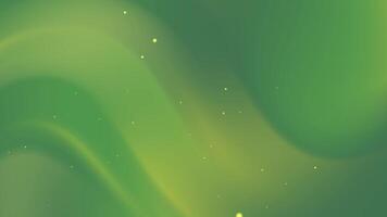 Green abstract background features subtle swirling gradients and tiny lights. video