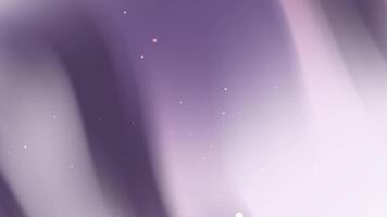 Purple gradient background features faint light specks. video