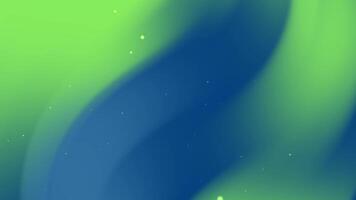 Green and blue abstract swirls have tiny light specks. video