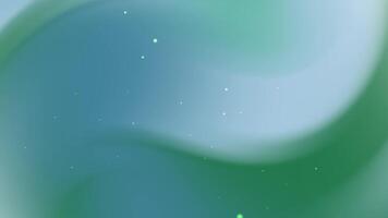Soft teal green gradient background features tiny light specks. video