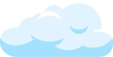 Light blue cloud floating gently in a bright white sky, symbolizing serene weather and evoking feelings of peace and tranquility on a beautiful day vector